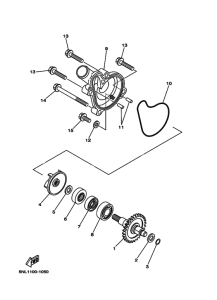 YZ250F Водяной насос