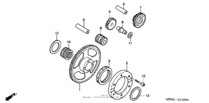 XR650L Муфта стартера