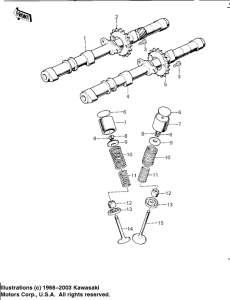 KZ1000 Camshafts / valves