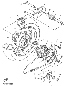 GTS1000 Переднее колесо