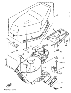 YA50R Сидение
