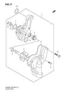 AN400 (ABS) Водяная помпа