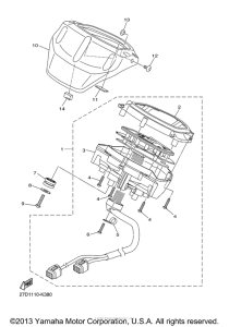 XVS1300CU Приборы
