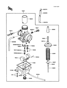 KDX80 Carburetor(kdx80-c1 / c2 / c3)(1 / 2)