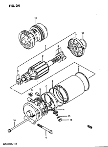 GV1400 Стартерный мотор