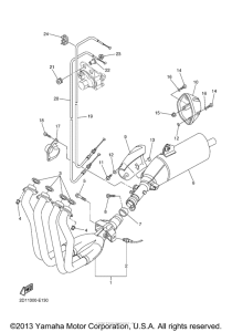 FZS10VC Выхлопная система