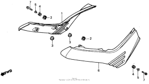 TR200 Боковые обтекатели