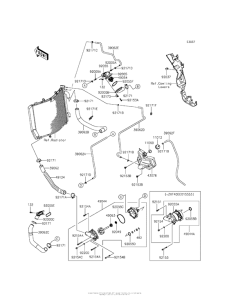 ZX1400 Патрубки охлаждения