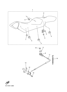 FZ6-N Сиденье