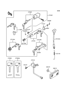 VN250 Замок зажигания