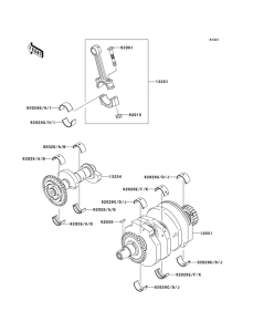 EX250 Вал коленчатый