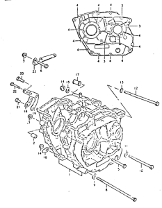 DR400 Картер двигателя