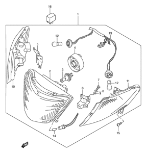 AN250 Front combination lamp