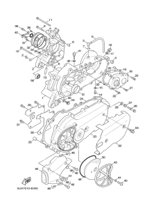 XC125 Картер двигателя