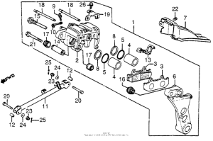 CB1000 Задний суппорт