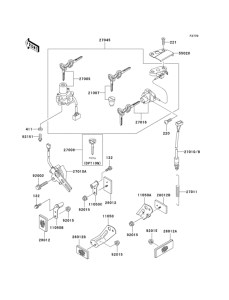 ZX600 Замок зажикания