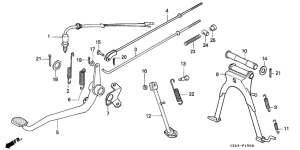 ST70 Stand / brake pedal
