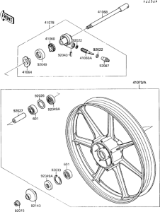 VN1500 Front hub(ja001441