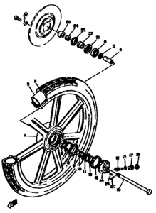 RD50M Переднее колесо