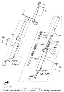 YX600UC Передняя вилка