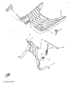 CW50 Stand. footrest 2