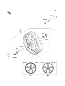ZR1200 Переднее колесо