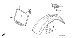 XR80R Переднее крыло