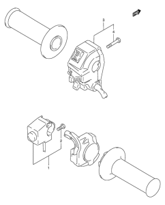 DR350 Рулевой переключатель