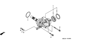 VTX1300S Вал крестовой