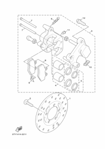 XC125 NXC125 Передний суппорт