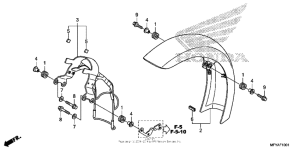VT1300CS (ABS) Крыло переднее