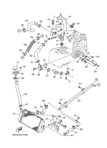 YP400 Radiator & hose