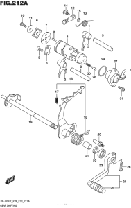 DR-Z70 Механизм  переключения передач