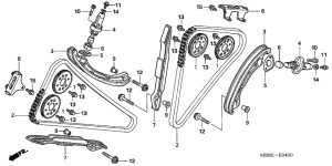 VTR1000F Цепь грм / натяжное устройство