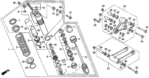CR250R Rear shock absorber 90