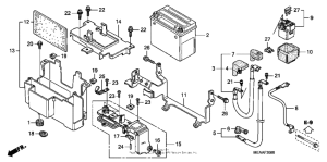 VTX1300T Аккумулятор
