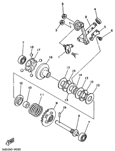 YZ125 Регулятор,вед .звезда