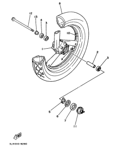 TRX850 Переднее колесо