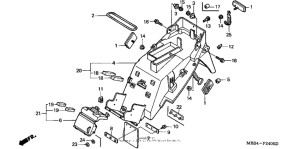 VTR1000F Задний бампер