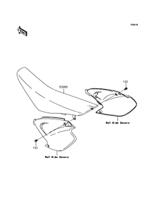 KX125 Сиденье