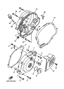  Crankcase cover ass`y  (v