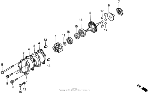 CR250R Water pump 90-91