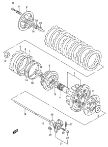 GSX750 Бендикс