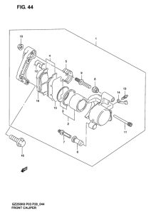 GZ250 Передний суппорт