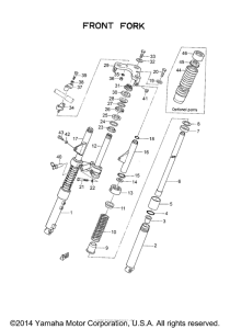 YGS1 Передняя вилка