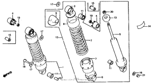 VF700C Rear shock absorber y-