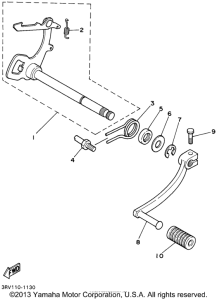 PW80N1 Вал переключения