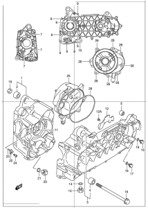 UC150 Картер двигателя