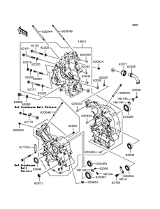VN250 Картер двигателя