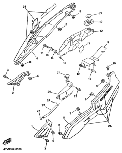 TZR50 Боковые обтекатели
